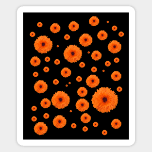 Little orange flowers Magnet